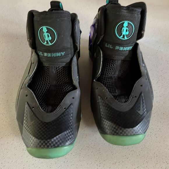 Nike Lil Penny Posite Black Hyper Jade Mens Size 11.5 (630999-002) - Picture 2 of 8
